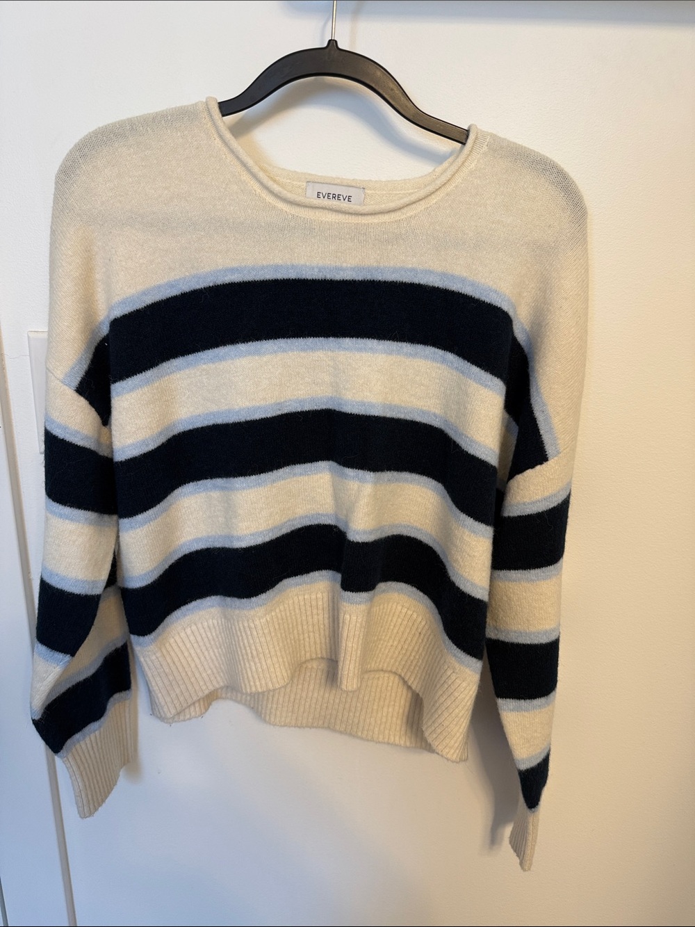 Evereve Mona Striped Long Sleeve Pullover